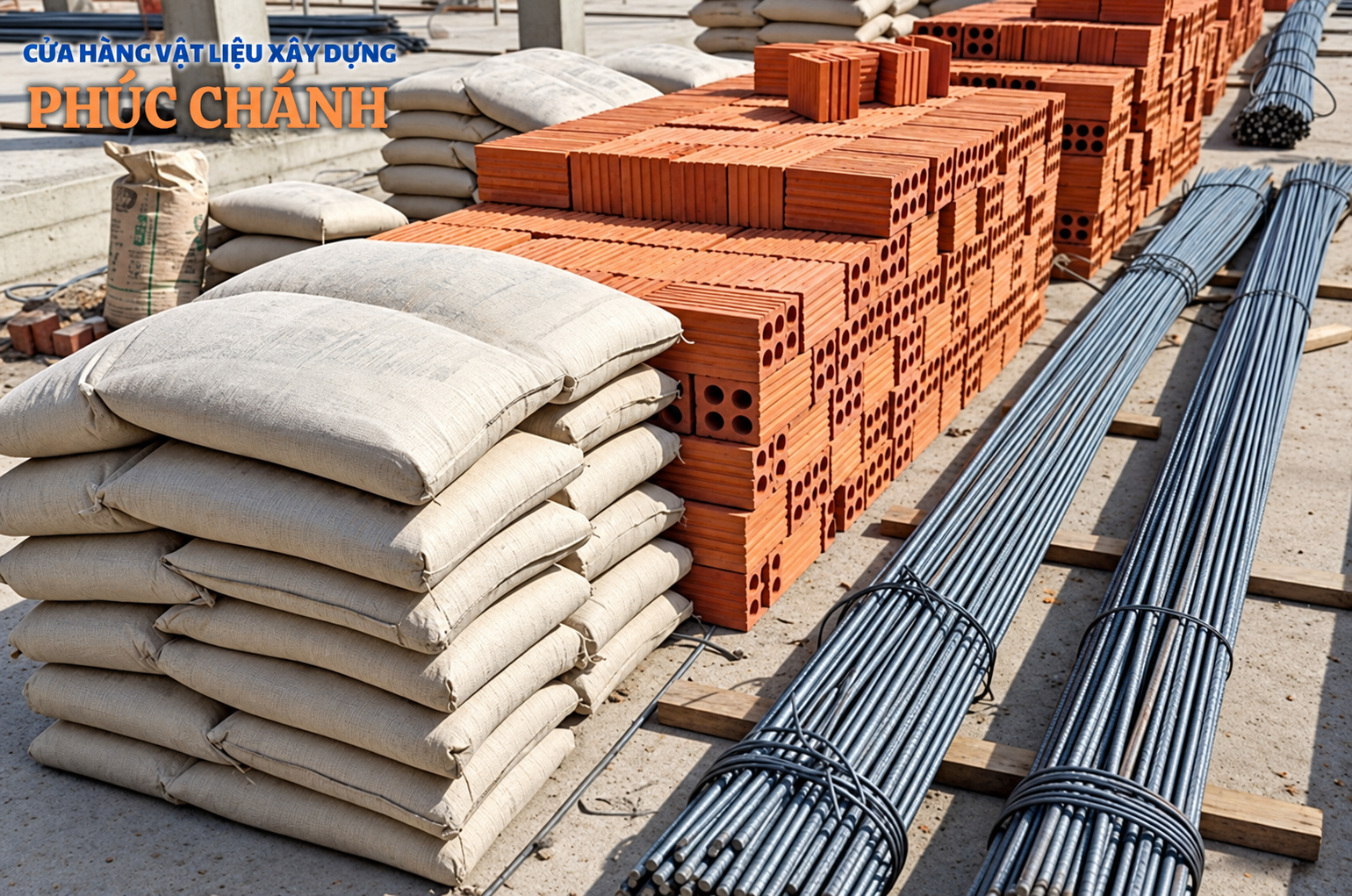 Mua vật liệu xây dựng uy tín tại Đồng Xoài, Bình Phước.